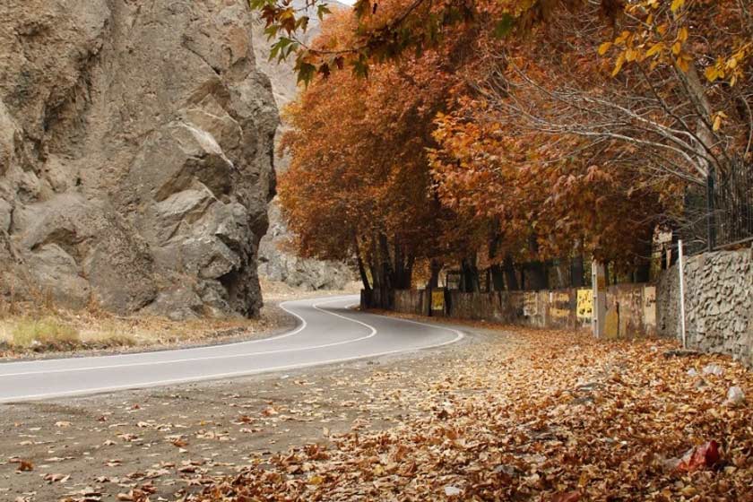 تصاویر / جاده زیبای کرج چالوس در فصل پاییز